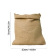 thumbnail image 3 of Heavy Duty Jute Storage Sack for Potatoes Fruits Grains Vegetables, Natural Fiber Bag with Reinforced Stitching Breathable Reusable,, 3 of 6