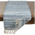 thumbnail image 2 of Fennco Styles Gênes Collection Bohemian Chindi 100% Pure Cotton 16 x 54 Inch Table Runner – Denim Blue Table Cover for Everyday Use, Banquets, Wedding and Special Occasion, 2 of 5