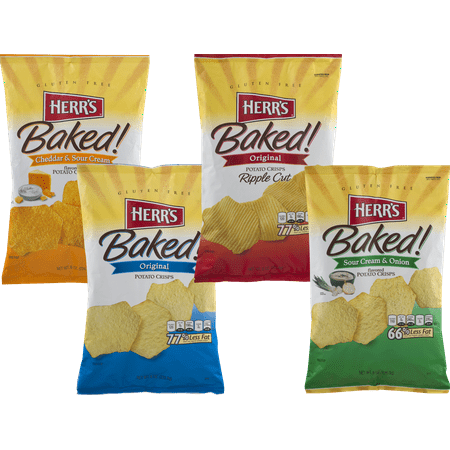 Herr's Baked Potato Crisps- Available in Four Delicious (Best Baked Potato Chips)