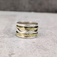 thumbnail image 5 of Silver Spinner Band, Meditation Ring, 925 Sterling Silver Ring, Spinning Thumb Ring, Two Tone Ring, Fidget Ring, Handmade Jewelry, Christmas Oxidized, Womans Band Ring, Anxiety Ring, Mans Band Gifts, 5 of 6
