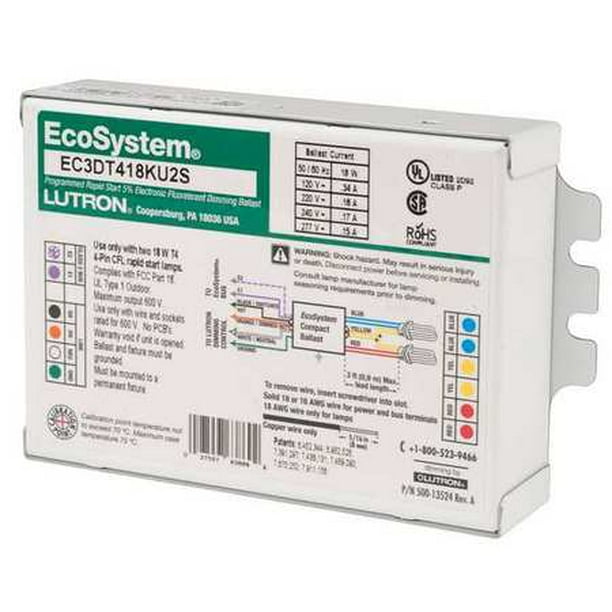 Lutron EcoSystem Dimming Ballast, 120277 Volt Lamp LUTRON Walmart