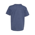 thumbnail image 3 of Hanes - Ecosmart Youth T-Shirt - 5370 - Heather Navy - Size: S, 3 of 3