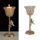 thumbnail image 5 of Candebros de boda de pájaro chapados en oro de candebro de cristal METRO Sunnimix Candelero Mosaico, 5 of 8