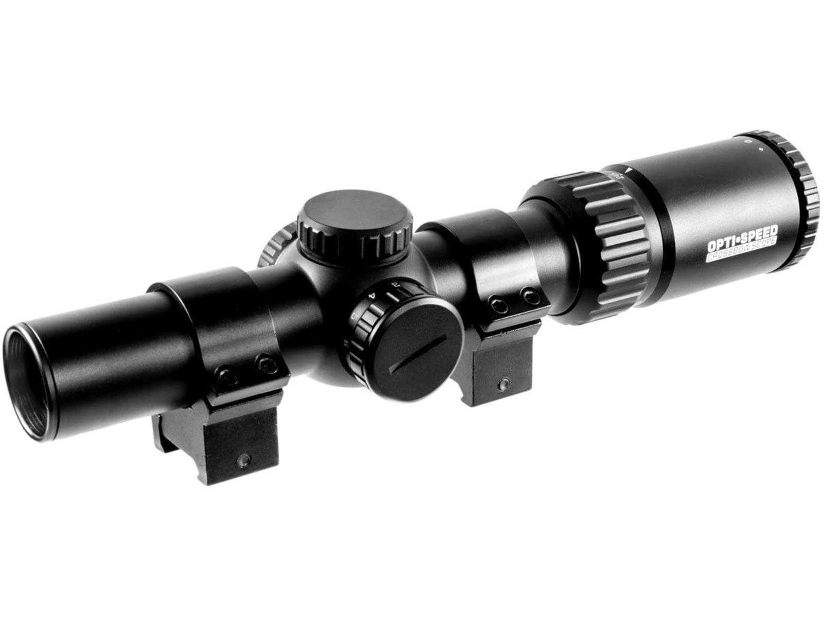 Truglo Optic Speed Velocity Calibrated BDC Crossbow Scope, 1-4x24mm, Black