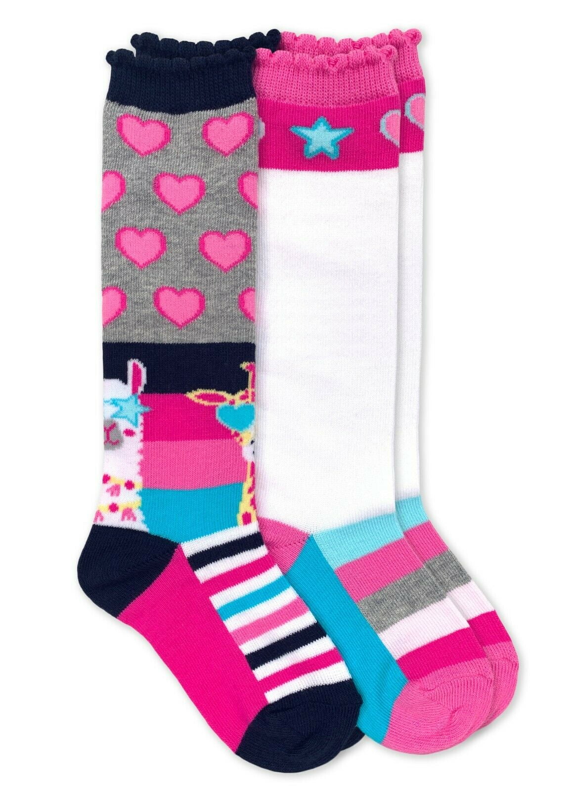Toddler/Little Kid/Big Kid/Adult Jefferies Socks Baby Girls Ruffle Knee High Socks 2-Pair Pack