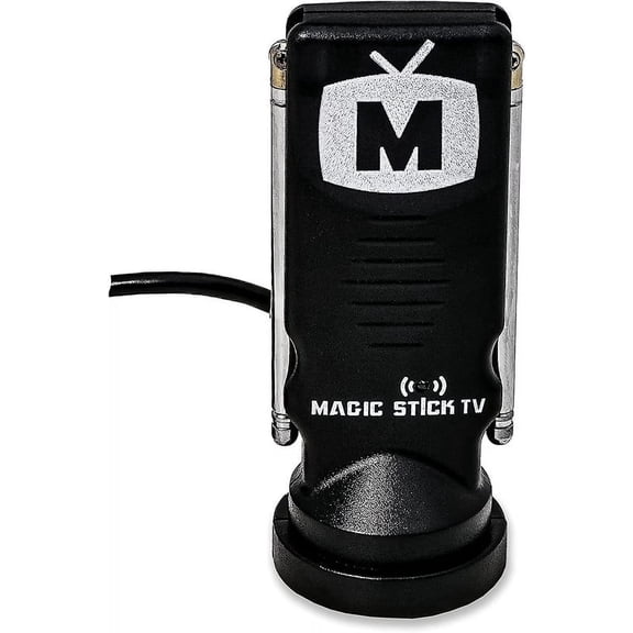 Magic Stick TV Ms-Mini Multi-Directional Digital Antenna for Smart TV, HDTV Antennas for Free Channels, Adjustable - Omnidirectional Indoor, Clear, 4k 1080p 720p 1080i - 50 Miles Long Range