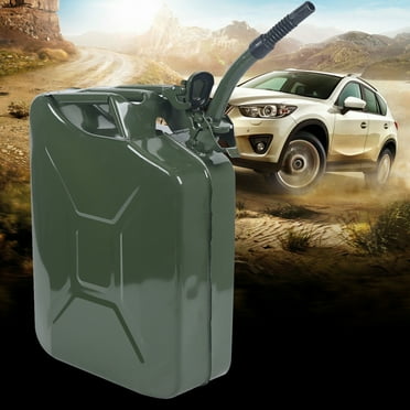 Steel 5Gallon20L, 20L Gasoline Emergency Fuel Can Anti-Leak Green