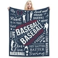 thumbnail image 1 of LHSHID Baseball Gifts Baseball Blanket for Women and Men Soft Baseball Gifts for Girls Women Team Baseball Stuff for Girls Cozy Fleece Baseball Fuzzy Sports Ball Blankets for Couch Bed Room Decor, 1 of 9