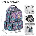 thumbnail image 7 of Jeiento School Backpack for Girls 8-12 Years Old 17 Inch Large Capacity Lightweight Water-Resistant Polyester Bookbag, Mermaid Axolotl Backpack for Back to School, Travel & Hiking, 7 of 7