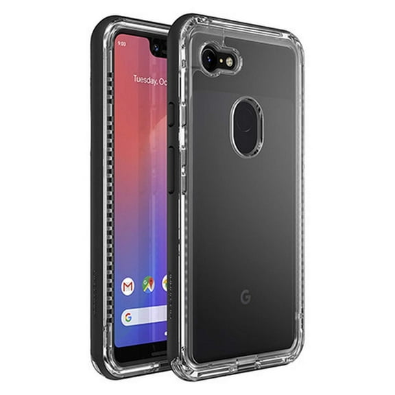 Lifeproof Next Series Case for Google Pixel 3 XL (ONLY) - Retail Packaging - Black Crystal Clear