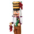 thumbnail image 4 of Figura de cascanueces Estatua de cascanueces de Navidad Escultura de cascanueces de madera Decoración navideña para estante de recuerdos de fiesta de, 4 of 9