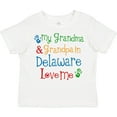 thumbnail image 3 of Inktastic Delaware Grandma Grandpa Love Me Boys or Girls Toddler T-Shirt, 3 of 5