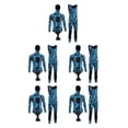 thumbnail image 3 of Destyer 1/2/3/5 Stay Warm And Protected In Cold Water Swimsuit With Hood And Scratch Resistant 3MM Coral Blue L 5PCS, 3 of 6