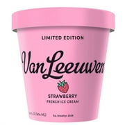 Van Leeuwen Strawberry Flavored French Ice Cream, 2/3 cup (119g), 2.5 servings, 14 oz