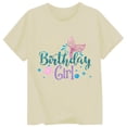 thumbnail image 3 of ibiyuan Girls T Shirts Size 10 Short Sleeve Tshirts School Shirt Girls Crewneck Cute Graphic Girl Tops Size 7-8 Basic Tees Loose Fit Birthday Gifts Party Top,10-11 Years, 3 of 3