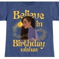 thumbnail image 3 of Disney - Wish - Believe Birthday Wishes - Toddler and Youth Girls Fitted Short Sleeve T-Shirt, 3 of 5