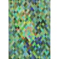 thumbnail image 1 of Ahgly Company Machine Washable Indoor Rectangle Transitional Deep-Sea Green Area Rugs, 8' x 12', 1 of 7