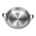 thumbnail image 6 of ChicHomey Large 24cm Round Chafing Dish Stainless Steel Catering Dish Buffet Chafer Silver, 6 of 7