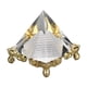 thumbnail image 3 of Pirámide Prisma Cristal De Meditación, Figura De Pirámide De Cristal Símbolo De Prosperidad 4x4x4,5 Cm/1,5x1,5x1,7 Pulgadas Regalo Con Soporte Dorado Para Oficina, 3 of 8