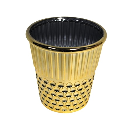 Hemline Gold Thimble Themed Craft Container