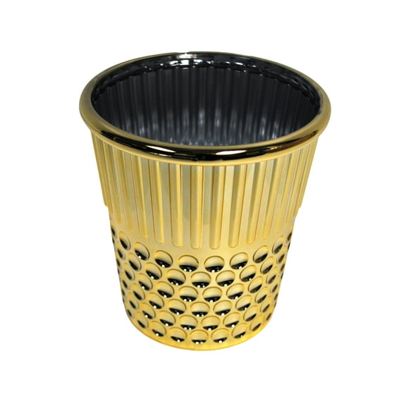 Hemline Gold Thimble Themed Craft Container