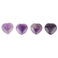 thumbnail image 3 of Piedras preciosas de cuarzo Piedra de curación con cristal natural Amor Fluorita en forma de corazón Piedra preciosa Decoración para el hogar DIY Fabricación de joyas Amonsee  NO, 3 of 6