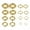 Gold, variant on 1 PCS Stainless Steel Ear Nose Piercing Lip Bar Hoop Tragus Rings Body Jewelry-Gold-10.0*16+12