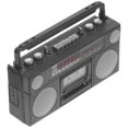 thumbnail image 5 of Dollhouse Building Supplies Mini Radio Model Decorative Miniature Dollhouse Radio Black 5.5X3.5cm Rectangular Shape 1Pack, 5 of 5