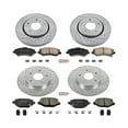 thumbnail image 3 of PowerStop Front and Rear Z23 Evolution Sport Carbon-Fiber Ceramic Brake Pad and Drilled & Slotted Rotor Kit Fits: CHRYSLER DODGE VOLKSWAGEN Select Models K6563, 3 of 10