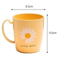 thumbnail image 2 of Taza de enjuague bucal para hacer gárgaras, taza de plástico lisa floral simple para cepillado, taza para parejas, taza de agua para lavar, 2 of 5