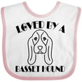 thumbnail image 3 of Inktastic Basset Hound Dog Boys or Girls Baby Bib, 3 of 4