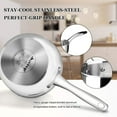 thumbnail image 3 of Duxtop Whole-Clad Tri-Ply Stainless Steel Saucepan with Lid, 3 Quart, Kitchen Induction Cookware, 3 of 7