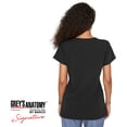 thumbnail image 2 of Grey's Anatomy Signature 2121 2 Pocket Notch Neck Top-Black-, 2 of 7