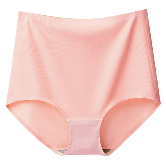 ZRBYWB Womens Underwear Women's Plus Size Women's Ultra High Waist Solid Briefs Ice Silk Traceless Briefs Will Not Be Caught In The Middle Of The