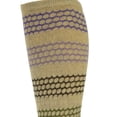 thumbnail image 5 of Sierra Socks Women's Slouch or Knee High Geometric Patterned Organic Cotton Socks (Beige, 2 Pairs), 5 of 6