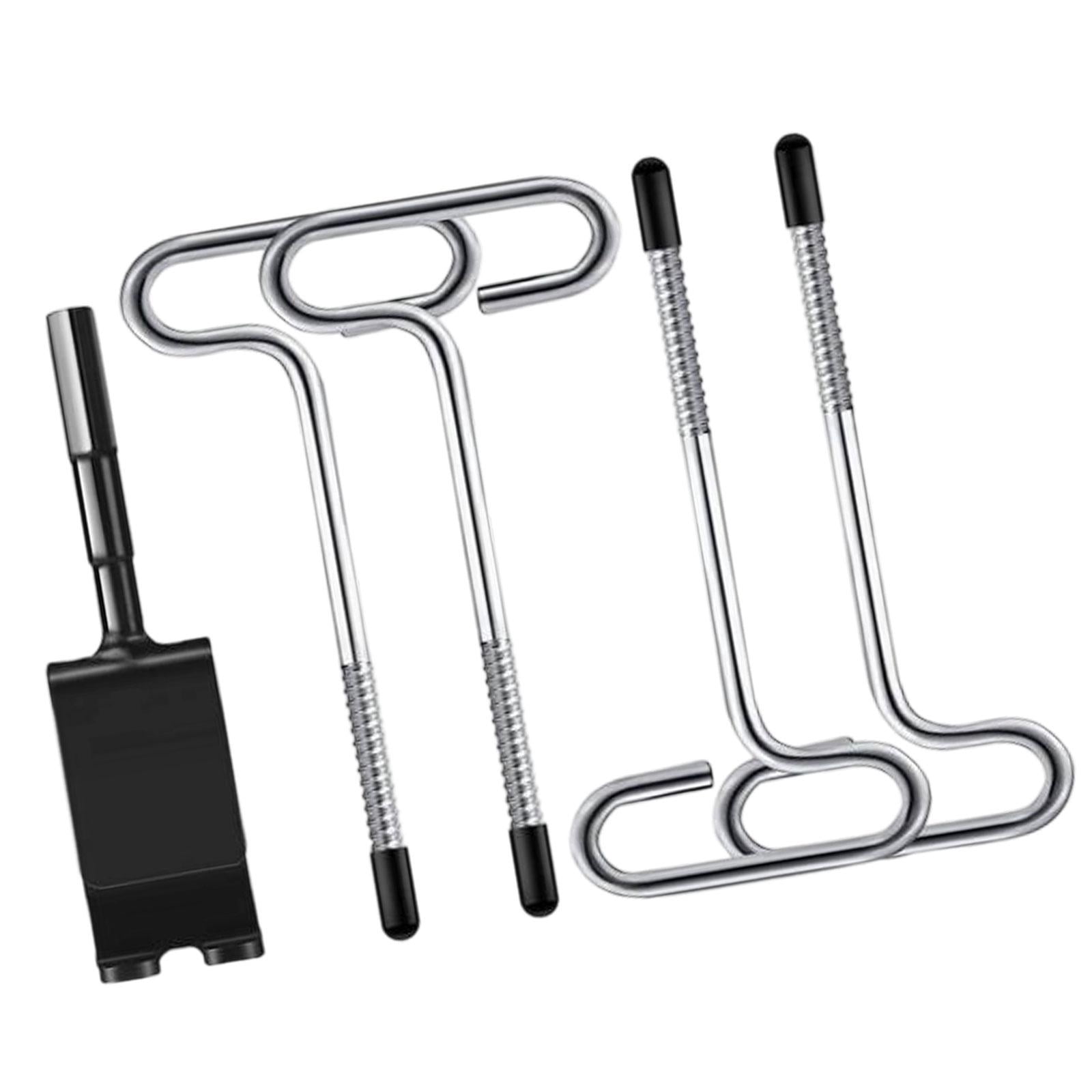 QccHieUs Ice Anchor Drill Adapter Kit Ice Anchor Tools for Setting up Ice Fishing Shelter