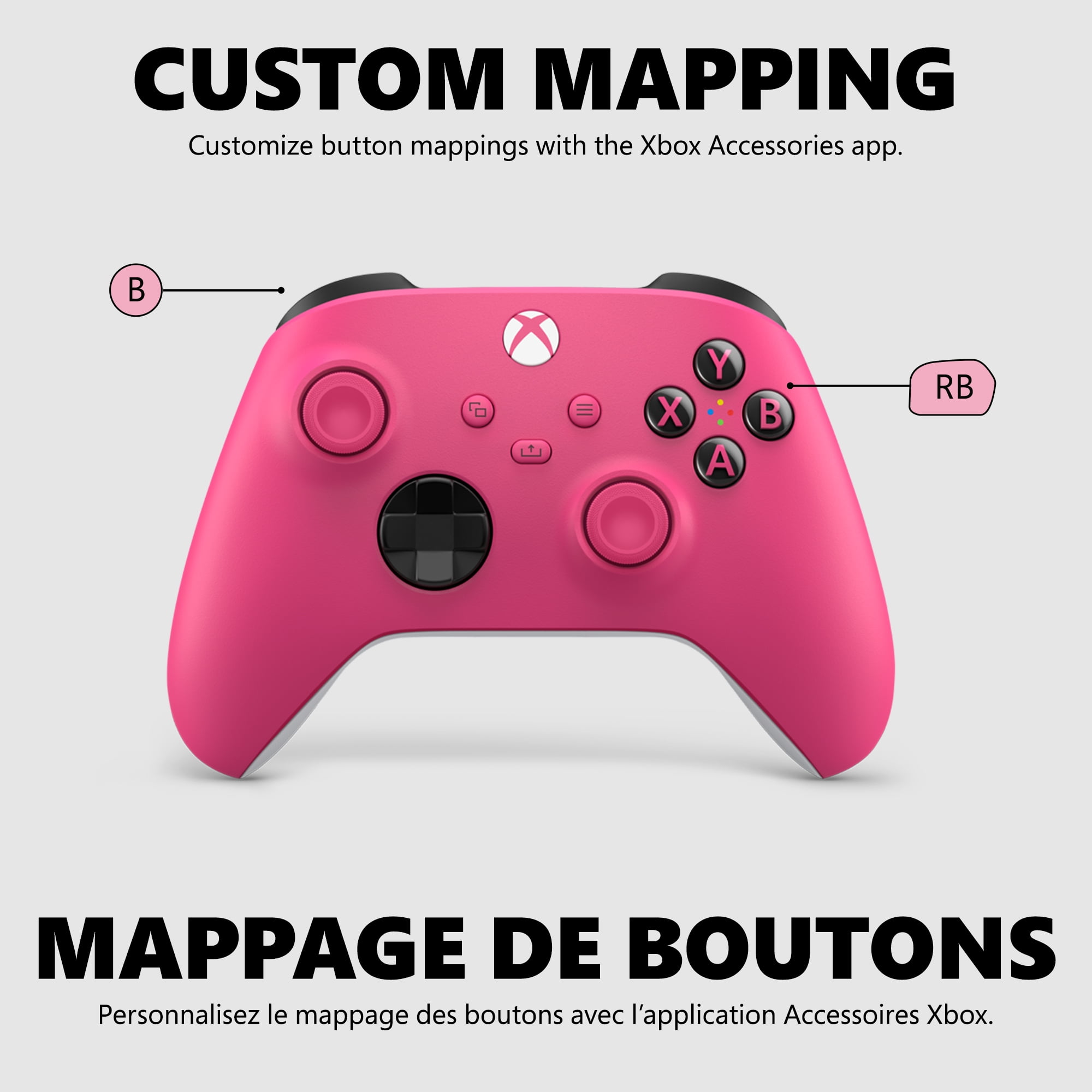 Xbox Wireless Controller – Deep Pink for Xbox Series X|S, Xbox One, and Windows Devices