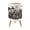 Color 2, variant on Small Trash Can with Lid Ink Rose Abstract Floral Onyx Roses Large Petals Abstract 1.8 Gallon Dog Proof Trash Can Round Garbage Can Waste Bin Wastebasket for Bathroom Bedroom Living Room