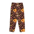 thumbnail image 5 of Balery Woodland Creatures Floral print Women's Pajama Pants,Ultra Lightweight Pjs,Lounge Pant-Large, 5 of 9