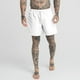 thumbnail image 4 of Pantalones cortos capri de verano para hombre, pantalones de playa holgados de moda, pantalones casuales grandes, pantalones cortos de color sólido (blanco), 4 of 6