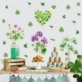thumbnail image 2 of RyanK St Patricks Day Decorations Floor Decal St. Patrick's Day Four Leaf Floor Cling Window Stickers Self Adhesive Wall Decal For St. Patrick's Day Decoration Party Supply, 2 of 6