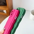 thumbnail image 3 of Solid Color Curly Wave Frame Soft Compatible with iPhone Case (Black,iPhone 13 Pro Max), 3 of 6