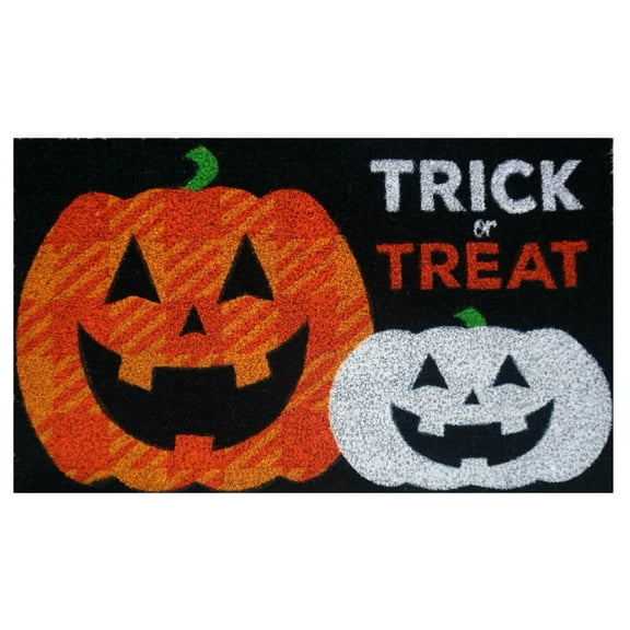 Briarwood Lane Trick Or Treat Pumpkin Halloween Natural Fiber Coir Doormat