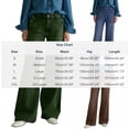 thumbnail image 3 of Miluxas Fashion Washed Wide-leg Jeans for Women Trendy High Waisted Denim Pants Solid Loose Fit Trouser with Pockets Blue, 3 of 6