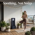 thumbnail image 5 of VBAL 40"H Outdoor Contemporary Faux Slate Resin Waterfall Fountain with Warm LED Lights, Home Art Decor for Garden, Patio, Yard, Deck, Porch, Balcony in Gray, 5 of 8