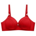 thumbnail image 3 of Womens Plus Size $5,Women Thin Plus Size Breathable Gathered Underwear Women Non-Steel Bra Daily Bra, 3 of 6