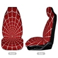 thumbnail image 3 of Red Spider Web Car Seat Covers,Universal Auto Front Seats Protector Fits for Car,SUV Sedan,Truck, 3 of 6