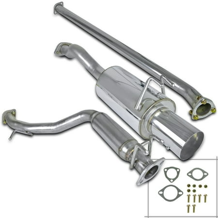 Gxe Muffler - Spec-D Tuning 2006-2011 Honda Civic Ex Dx Lx 4 Door N1 Catback Exhaust Muffler 2006 2007 2008 2009 2010 2011
