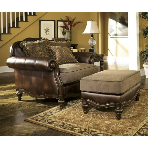 Oversized Chairs With Ottoman Pictures, Leather Oversized Chair And Ottoman