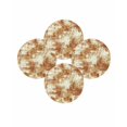 thumbnail image 7 of 15 Inch Round Placemats Set of 4, Brown Ombre Non Slip Heat Insulation PP Table Mats, Gradient Abstract Art Vintage Washable Place Mats for Kitchen Dining Party Table Decor, 7 of 7